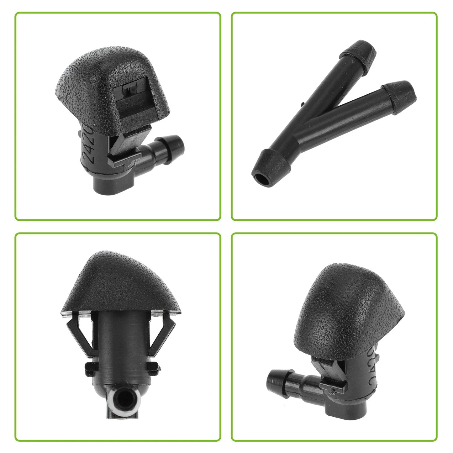 Windshield Washer Nozzle & Hose Connector for Honda (2011-2017)