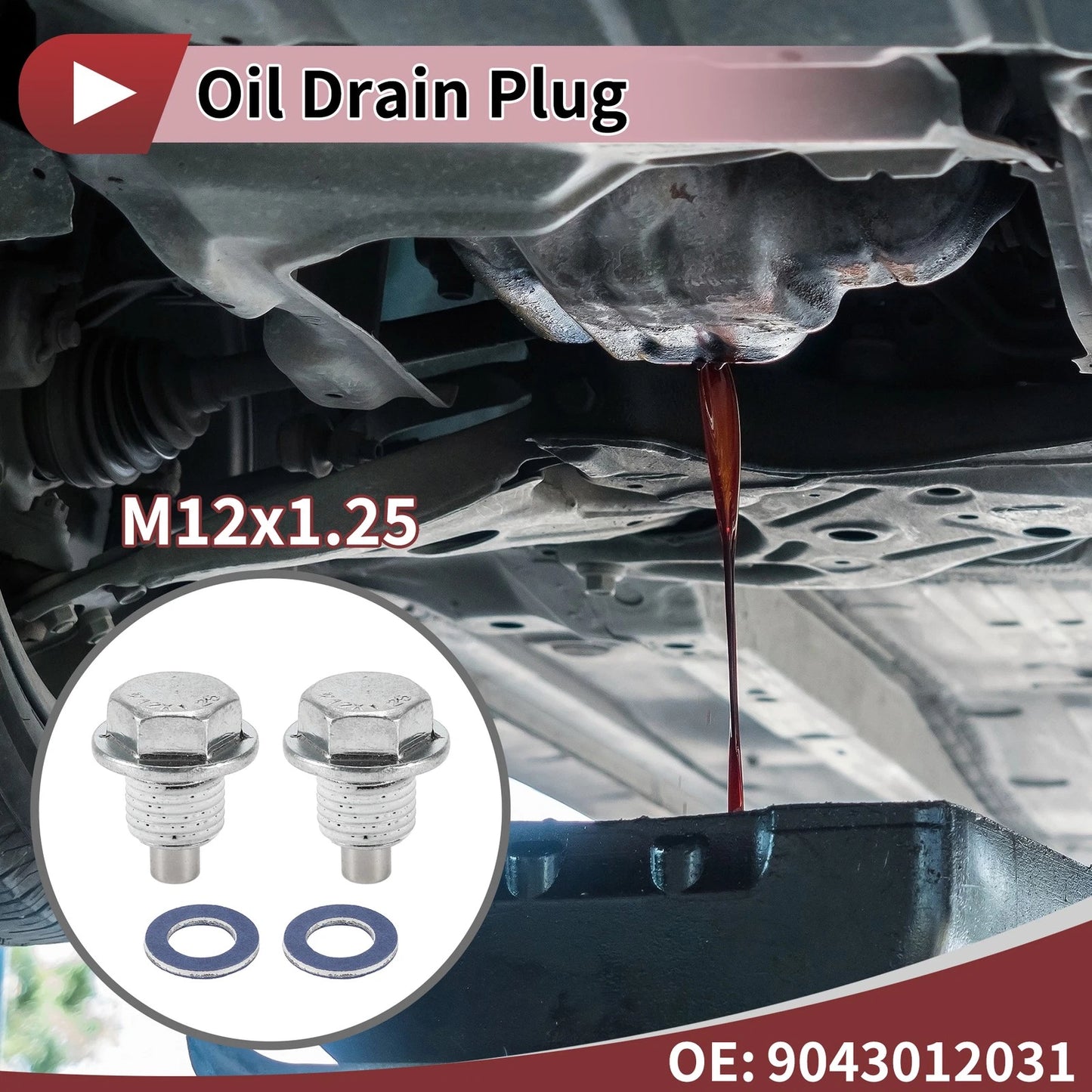 1 Set Oil Drain Plug for Toyota Tacoma Tundra Camry Corolla