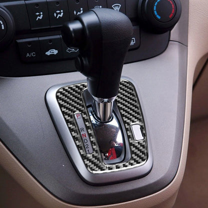 2 x Carbon Fiber Gear Shift Panel Covers for Honda CR-V (2007-2011)