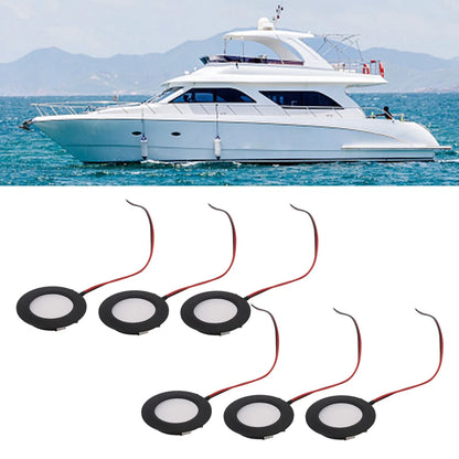 LED Recessed Ceiling Lights 12V 3W Warm White for Boat/RV Lighting