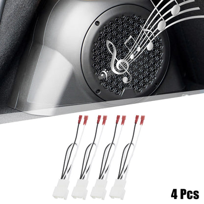 4 x Car Speaker Connector Harness Adapter for Ford Edge (2010-2024)