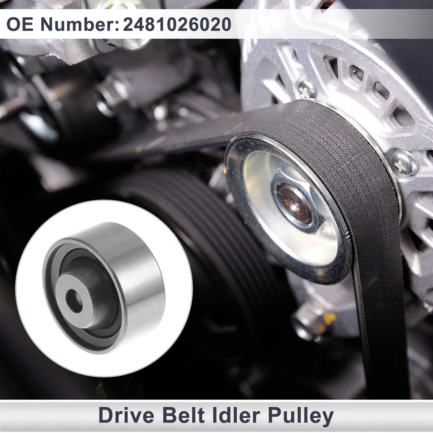 Drive Belt Idler Pulley for Kia Rio, Hyundai (2006-2011) 1 Pc