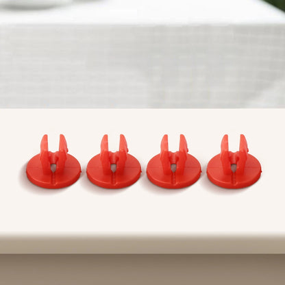 Shield Nut Set Nylon Parts Plastic Red Screw Under-Body