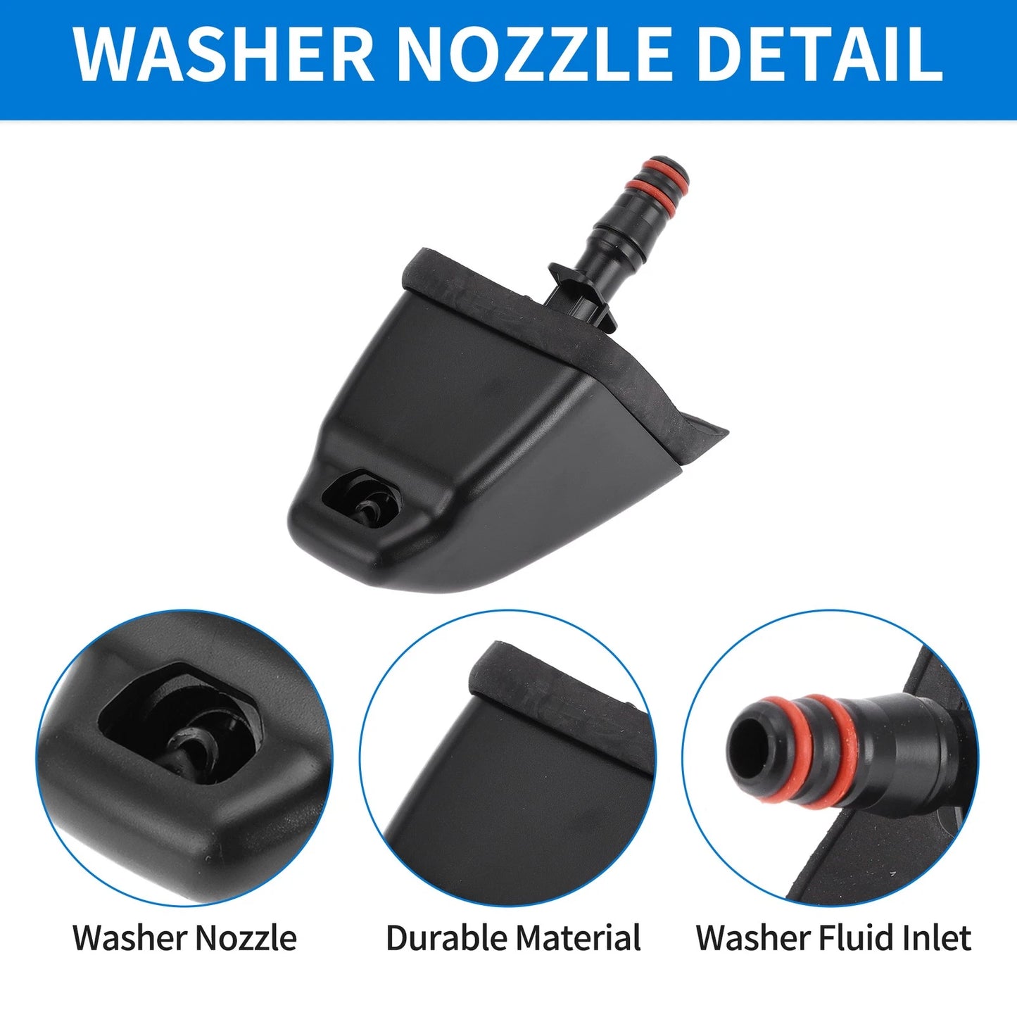 Driver Side Headlight Washer Nozzle for Honda CR-V (2005-2006)