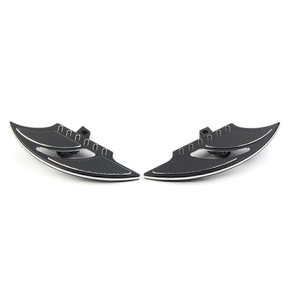 Black Male Mount Foot Pegs for Harley Dyna FXD FLST (2006-2017)
