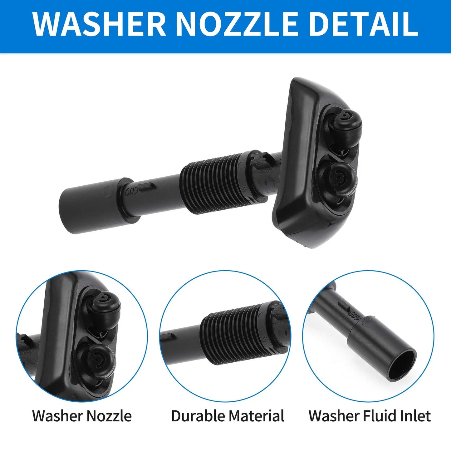 Front Passenger Side Headlight Washer Nozzle for BMW 740iL 740i