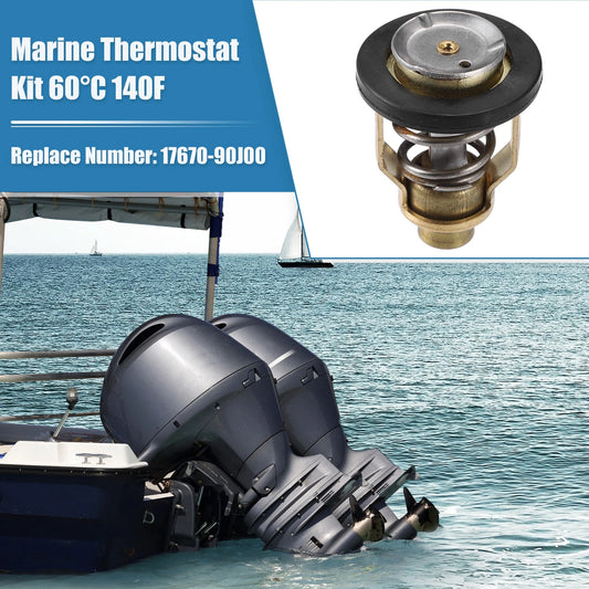 60C 140F Marine Thermostat with Seal for Suzuki Outboard Yamaha Outboard