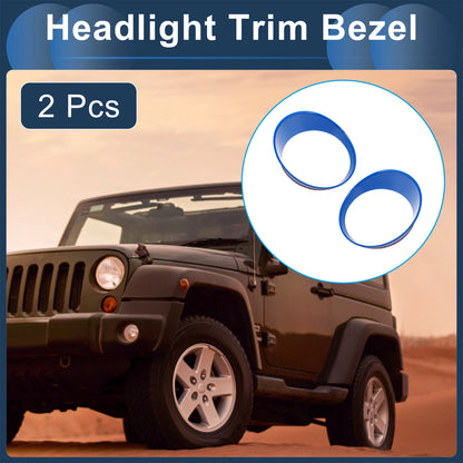 2 x Front Left & Right Headlight Trim Bezels for Jeep Wrangler (2026)