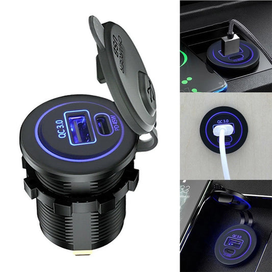 12-24V Motorcycles USB Charger for Saloon Cars