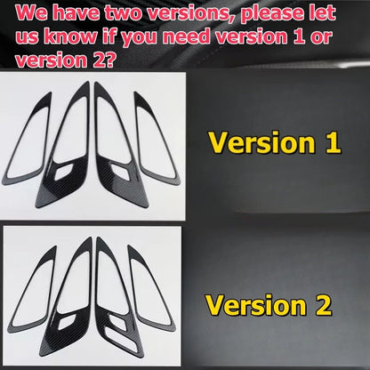 Steel Carbon Fiber Inner Door Handle Trim for Chevrolet Malibu(2016–2021)