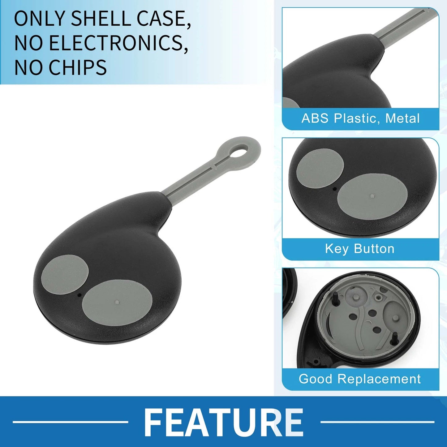 Keyless Entry Remote Fob Shell Case for Toyota Cobra