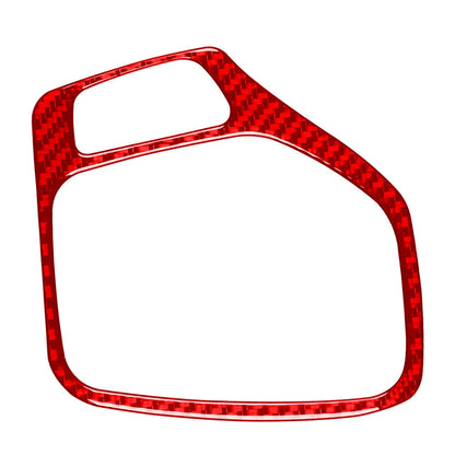 Carbon Fiber Red Gear Shift Panel Cover Trim for Jeep Cherokee (2014-2018)