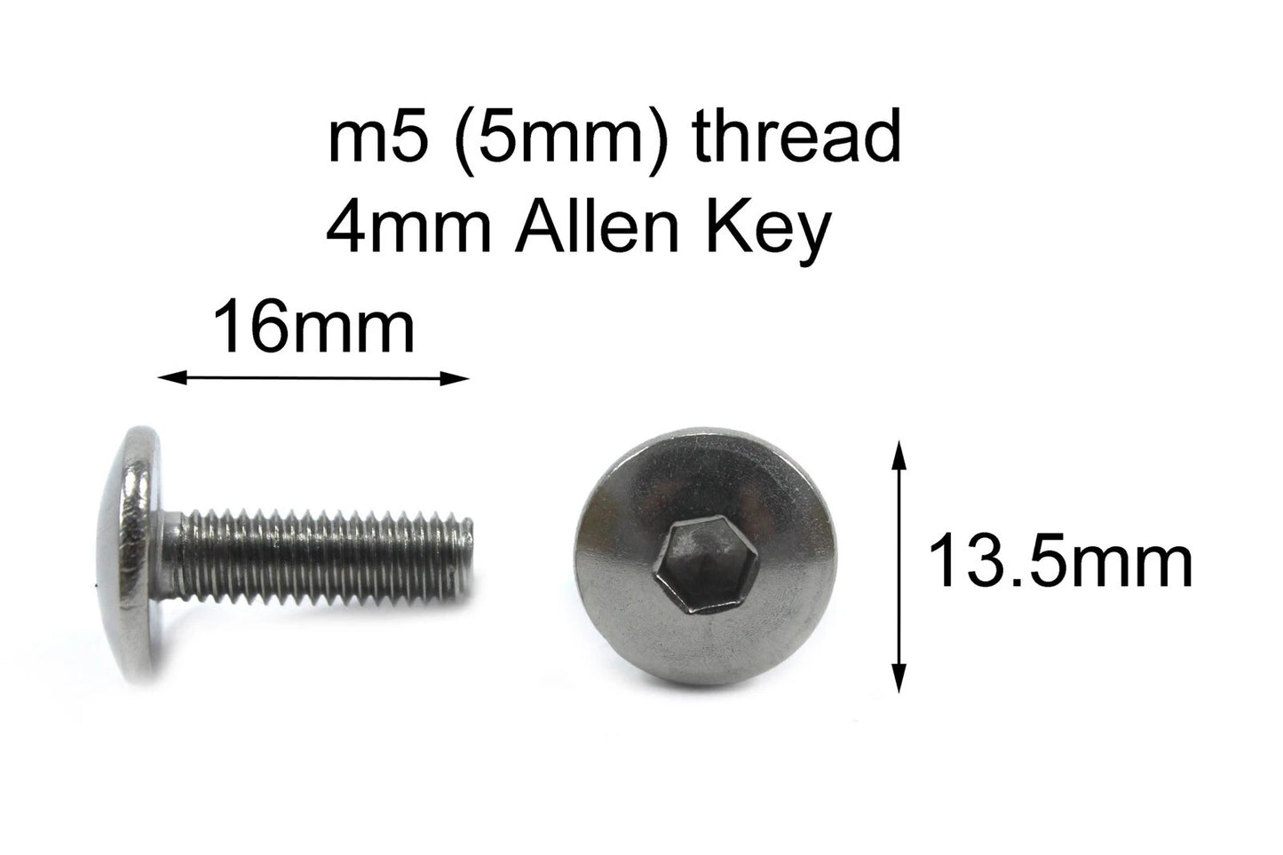10x Boulons M5 x 16mm Tête de fourche for Triumph Daytona