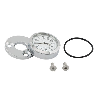 45mm Aluminum Front Fork Lock Clock Cover Chrome for Harley Road King (1994-2024)