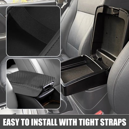 Center Console Cover for Toyota CHR 2020-2022 Carbon Fiber Black