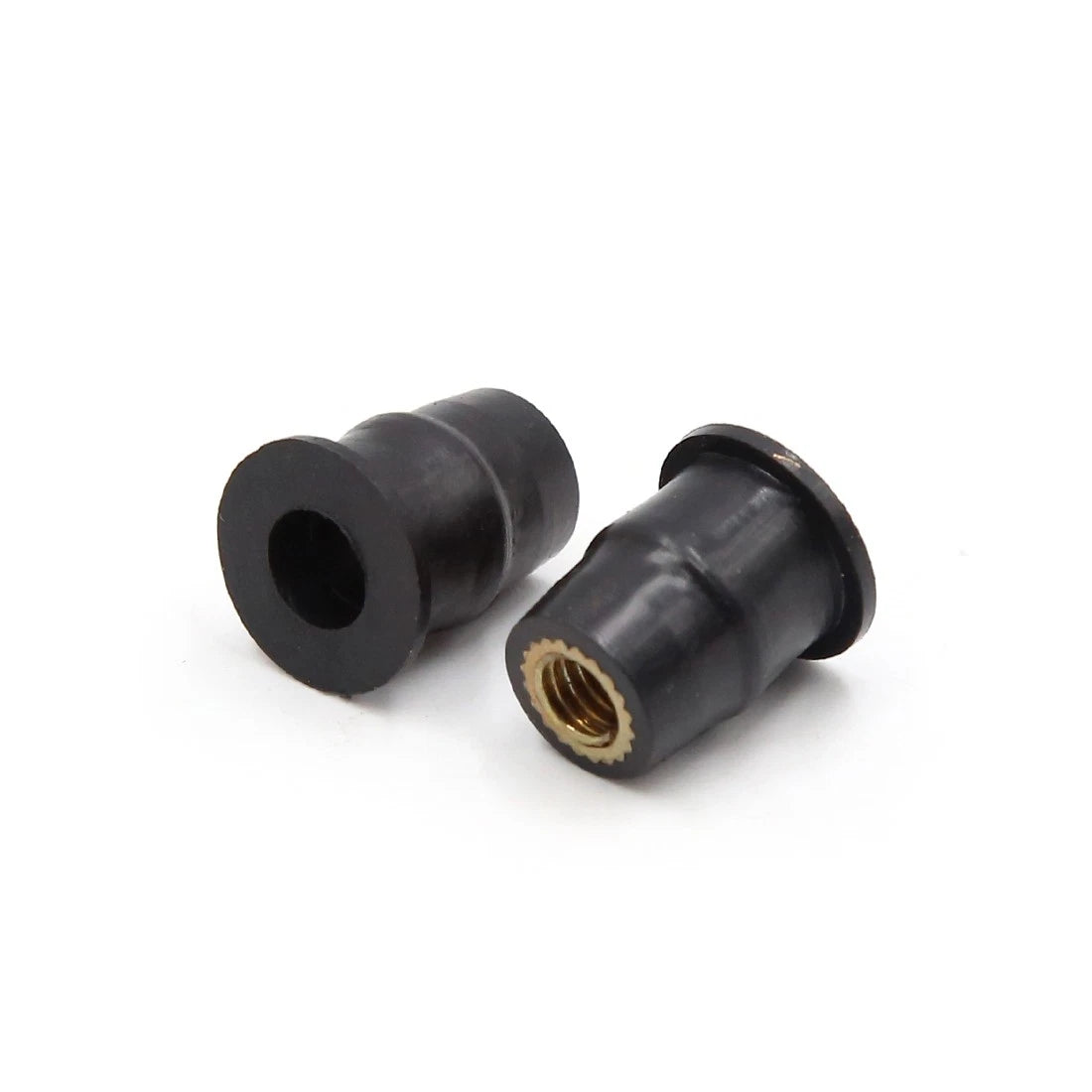 20Pcs Black Rubber Windscreen Windshield Screen Well Nuts for Motorcycle