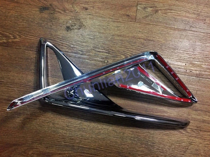 Chrome Rear Fog Light Cover Trim for Toyota C-HR (2017-2023) 2 x ABS