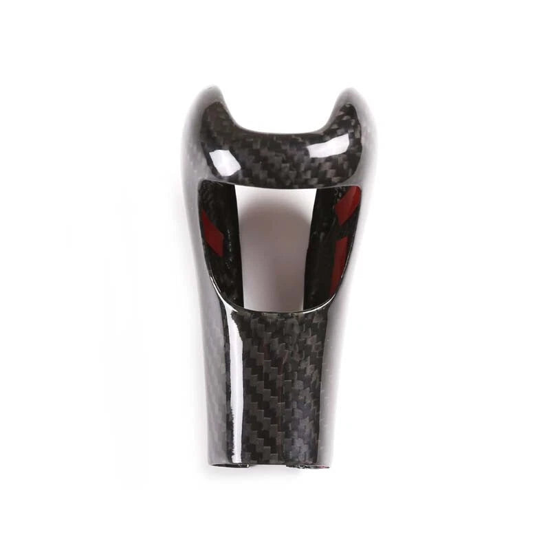 Real Carbon Fiber Gear Shifter Knob Cover Trim Fit For Porsche Cayenne 2011-2017