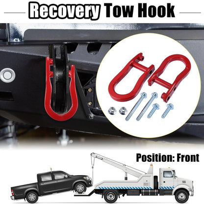 Front Recovery Tow Hook Kit for Chevy Silverado 1500 (2007-2018)