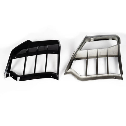 Glossy Black Rear Bumper Fin Diffuser for Corvette C8 Z51 Stingray (2020-2025)