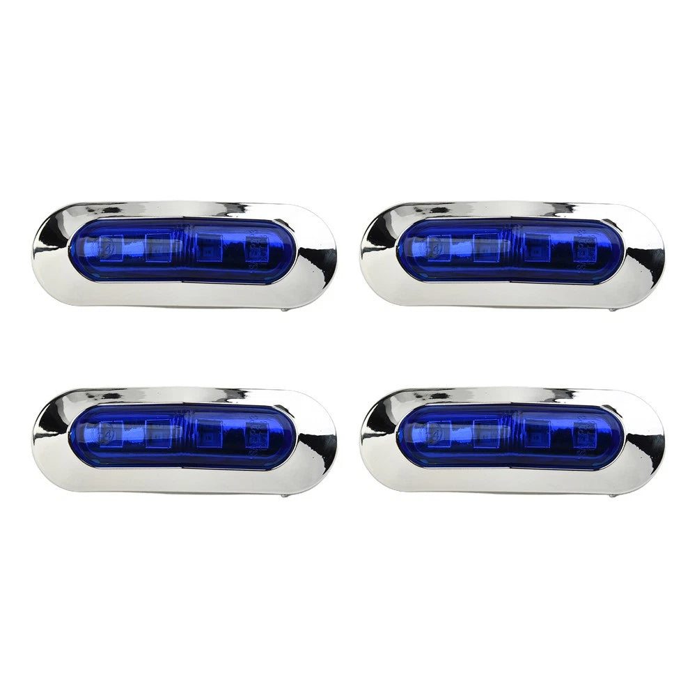 Lamp 12-24V 4x Blue Courtesy Lights for Marine Boat