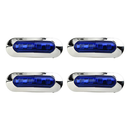 Lamp 12-24V 4x Blue Courtesy Lights for Marine Boat