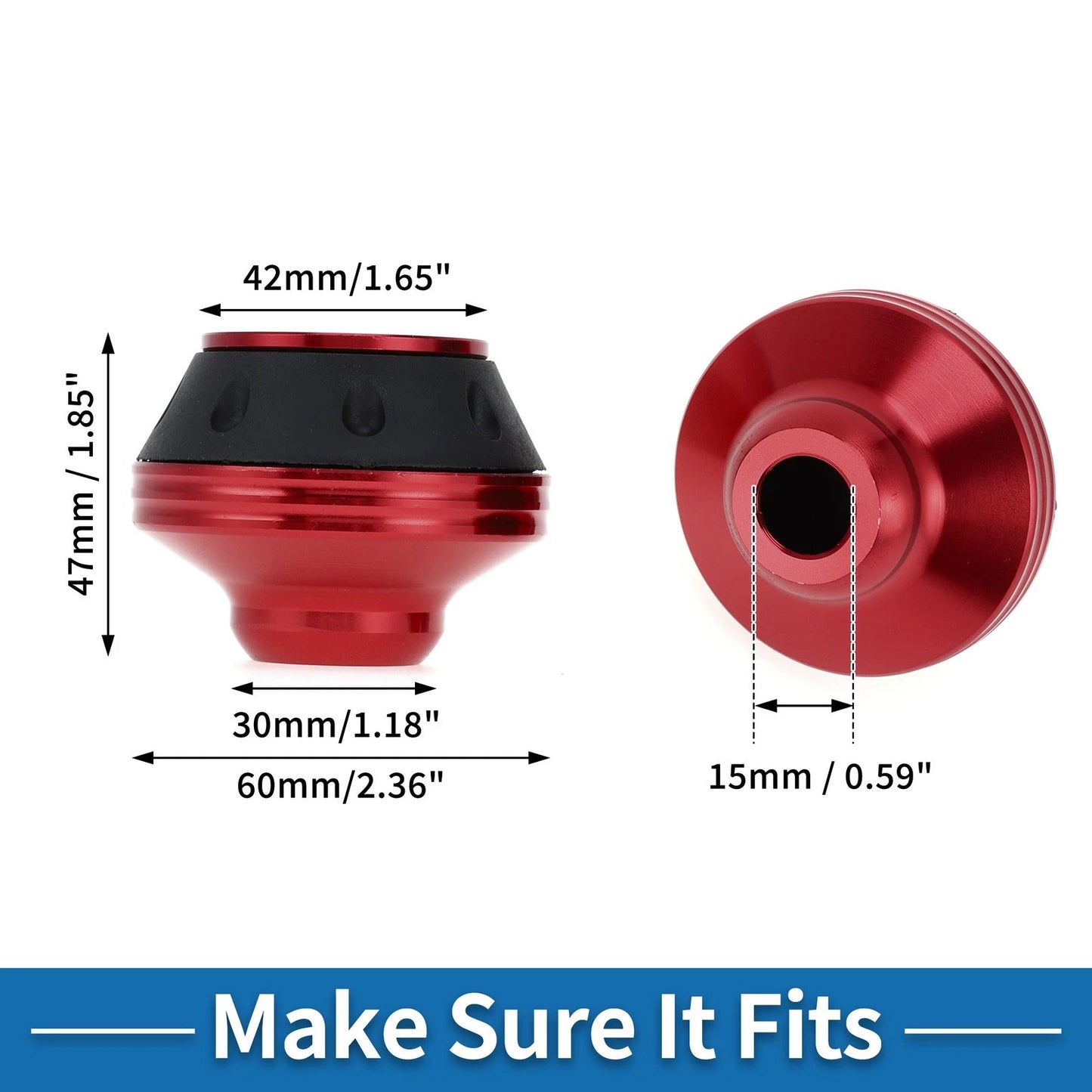 2 x Front Fork Frame Slider Aluminum Alloy Red for Motorcycle