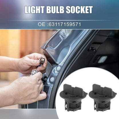 2 x Front Turn Signal Light Bulbs Sockets for BMW 325i 330i (2001-2006)