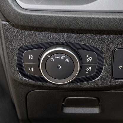 Carbon Fiber Headlight Switch Trim Cover for Ford Focus (2019-2020)