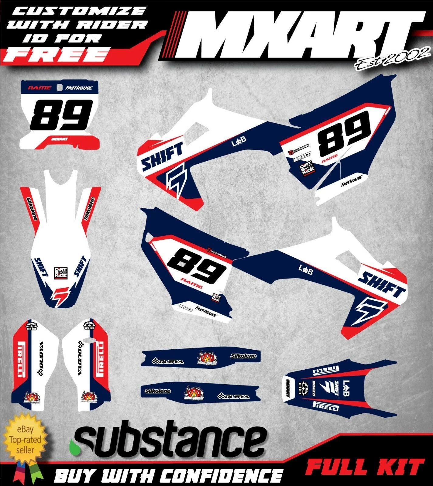 Custom Graphics Kit for Husqvarna TC FC 2019-2021