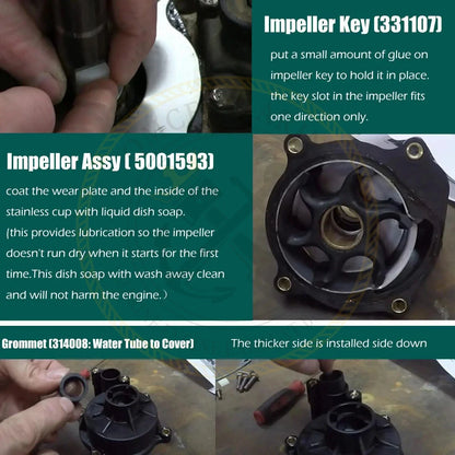 Outboard Water Pump Kit for Johnson Evinrude 75-250HP