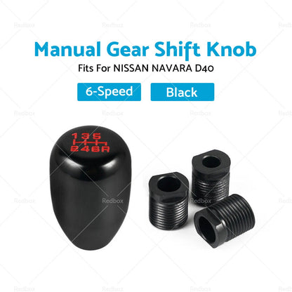 6 Speed Manual Gear Shift Knob for Nissan Navara D40 (2004-2015)
