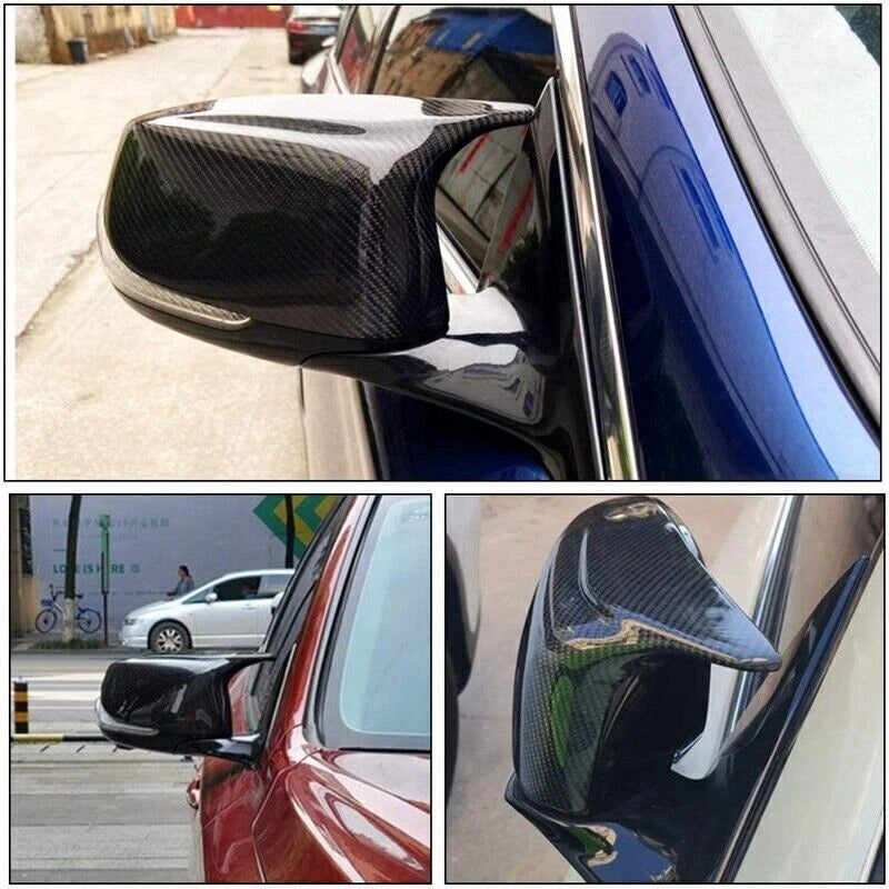 Carbon Fiber Rear Mirror Cover Caps for Infiniti Q50 Q60 QX30 Q70 (2014-2021)
