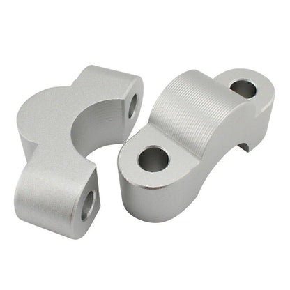Silver Handlebar Risers Lift Clamp Adapters for BMW S1000XR (2020-2023)