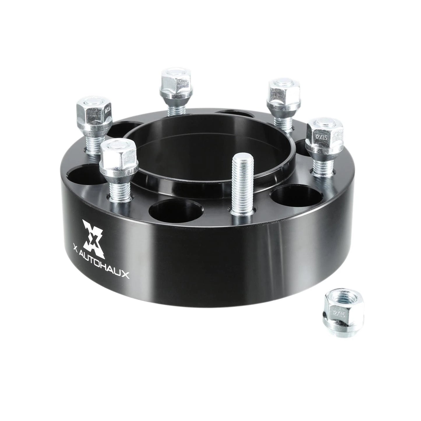 4pcs 2" Thick M12x1.5 6x5.5" Wheel Spacers for 6 Lug Vehicles Black