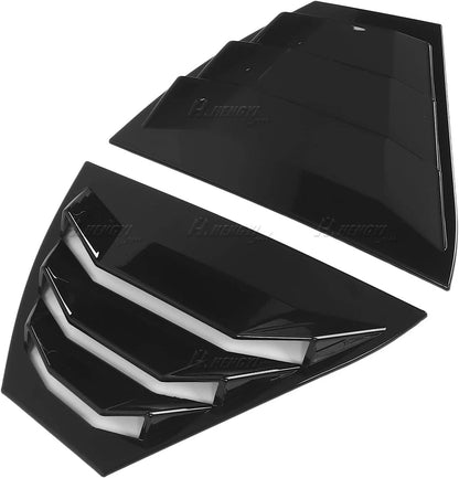 Gloss Black Rear Louver Vent Shutter Cover Trim for Nissan Sentra (2024–2024)