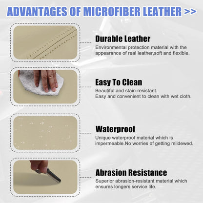 Microfiber Leather Armrest Protector Cover for Jeep Grand Cherokee (2011-2017)