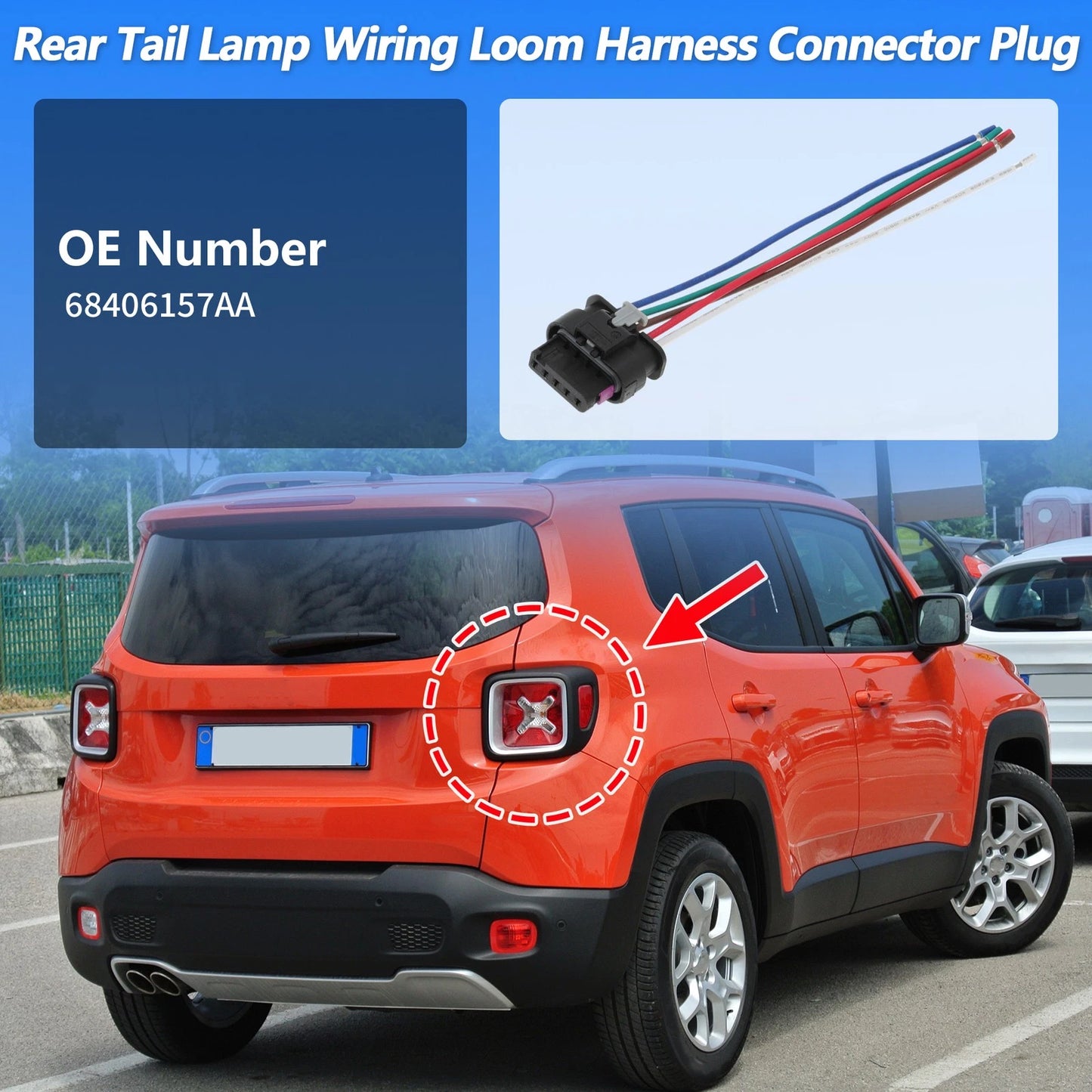 Rear Tail Light Harness for Jeep Renegade (2015-2023)