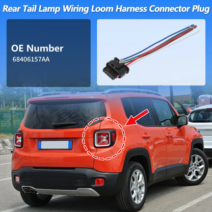 Rear Tail Light Harness for Jeep Renegade (2015-2023)