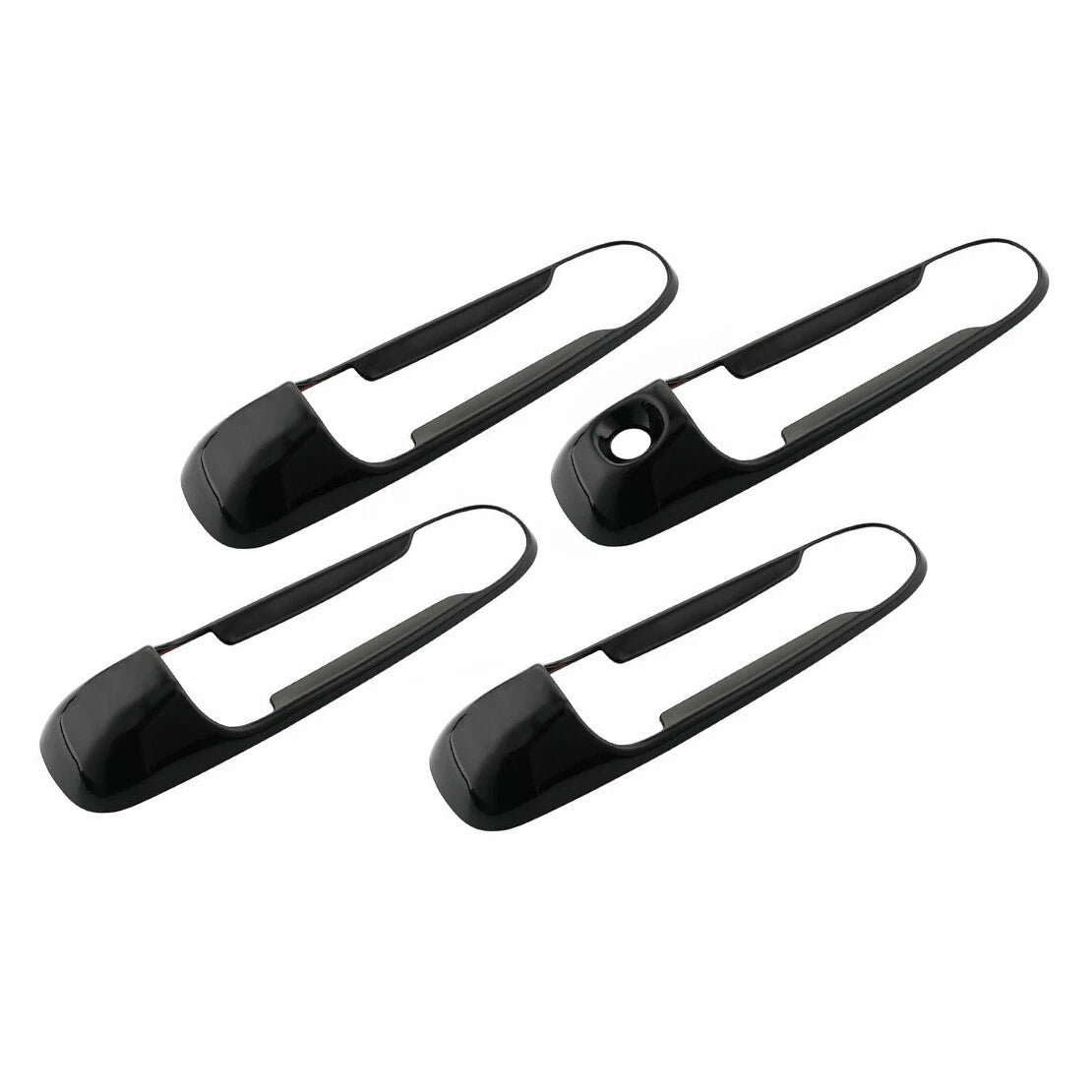 8x Black Door Handle Covers for Dodge Ram 1500 2500 3500 4500 5500 (2009-2018)