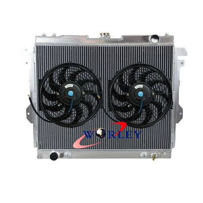 3 Row Aluminium Radiator + Fan for Toyota Hilux TGN16R 2.7L 2005-2023