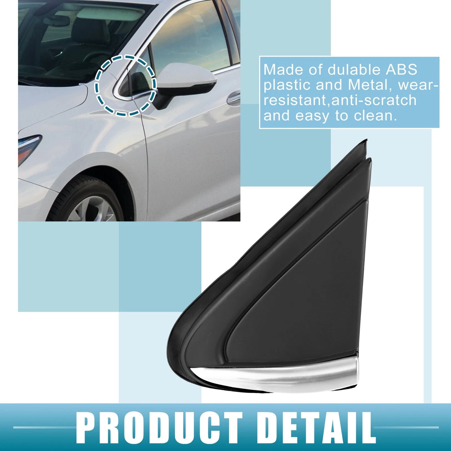 Front Left Car Mirror Corner Fender Triangle Cover for Chevrolet