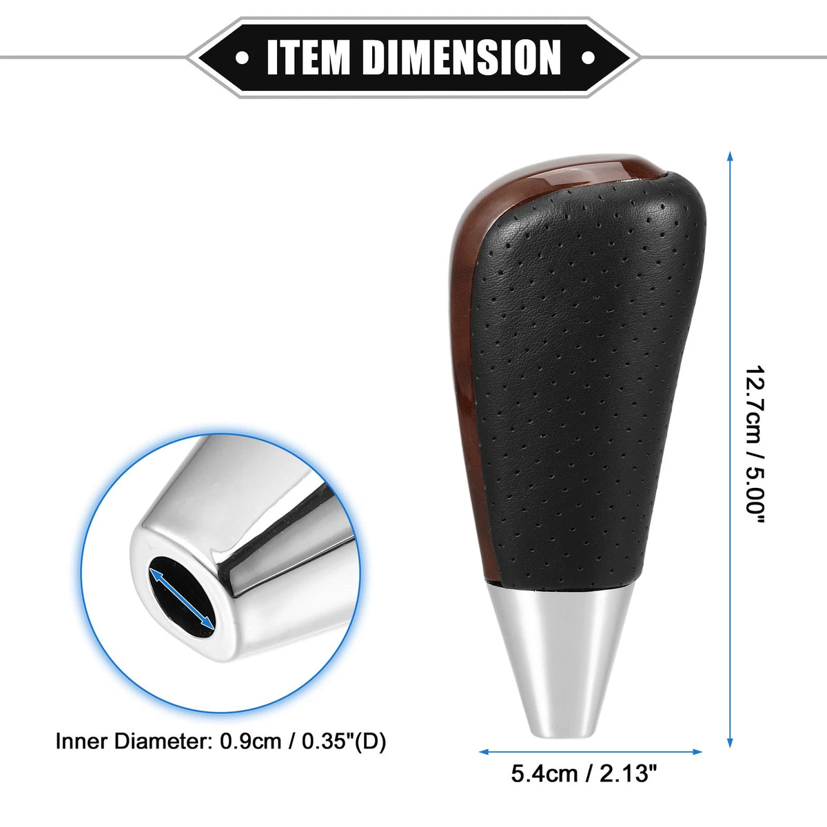 Drilled Wood Grain Gear Shift Knob for Toyota Land Cruiser