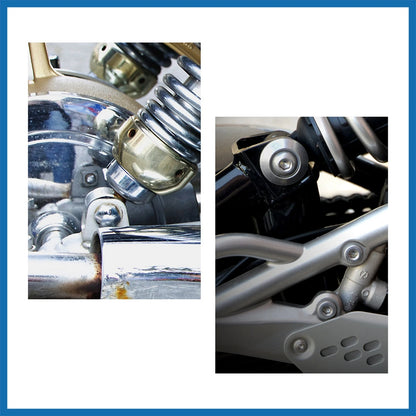4pcs / 10mm / Chrome Motorcycle Rear Shock Absorber Screw Nut for CG125