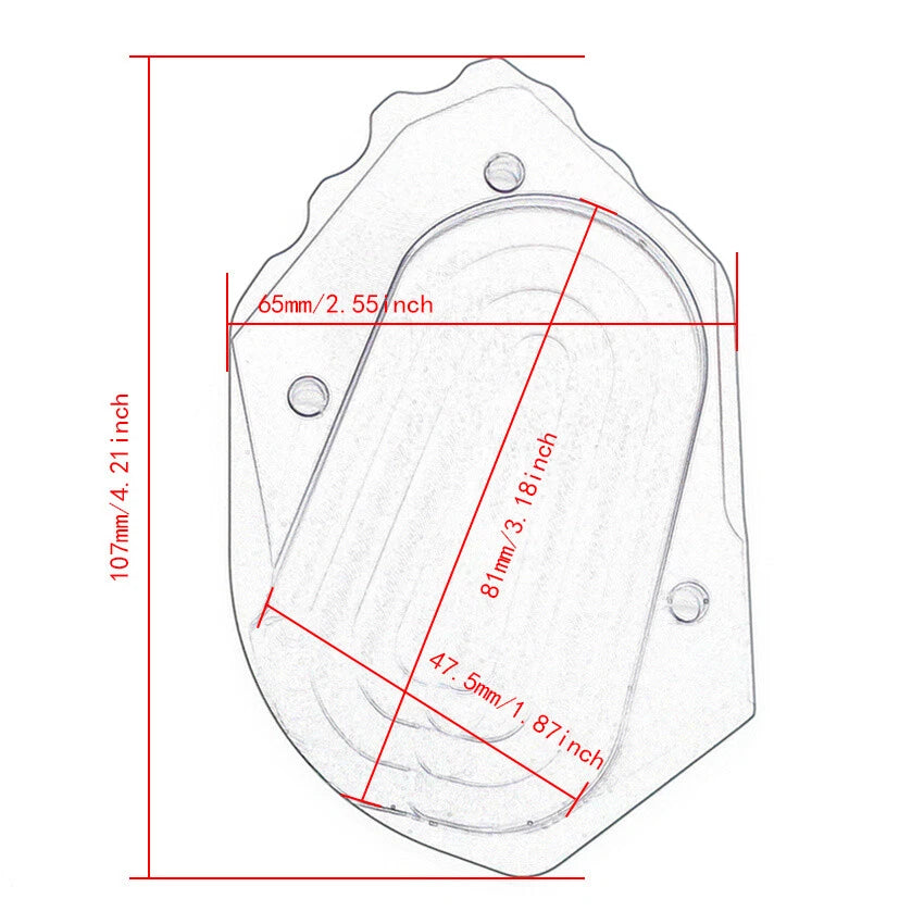 Side Stand Enlarge Plate Kickstand Extension for BMW R1200GS (2013-2018)