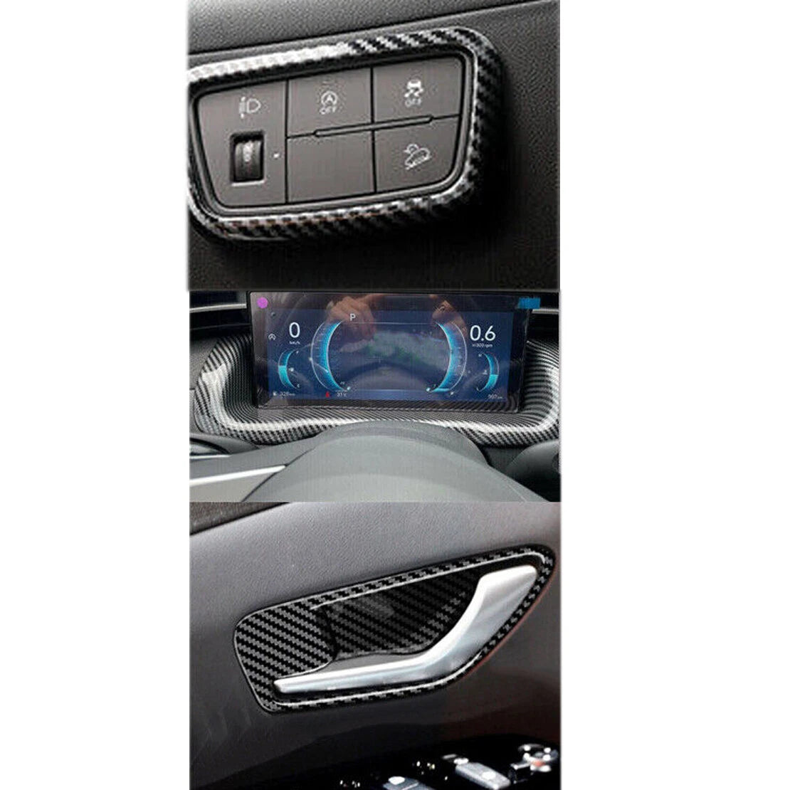 Dashboard Door Handle Panel Cover for Hyundai Santa Cruz (2022-2023)