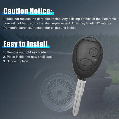Key Shell Case for Land Rover Discovery (1999-2004)  Button