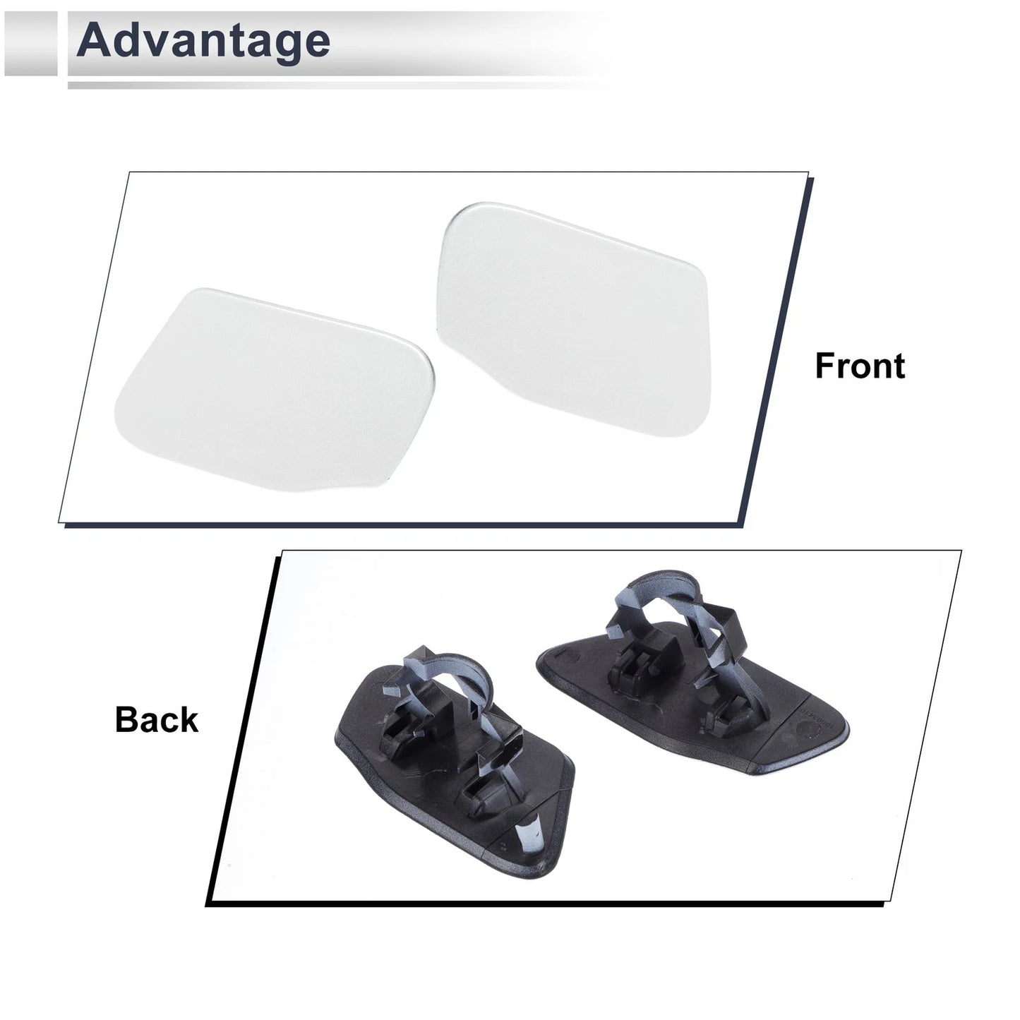 Front Left & Right Headlight Washer Nozzle Cover Cap for BMW X3