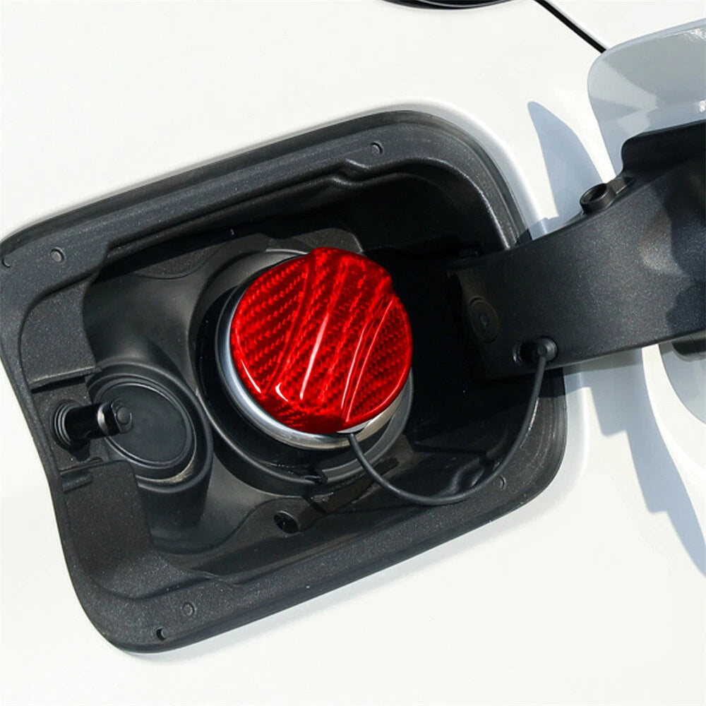 Red Carbon Fiber Fuel Tank Cap Cover Trim for BMW 1 3 5 M3 M4 M5 X3 X5 Z4