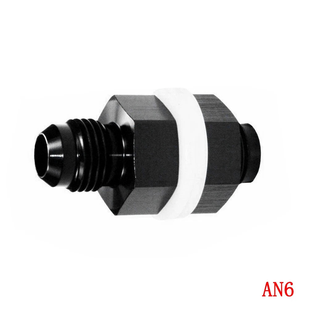 6 AN Flare Fuel Cell Bulkhead Fitting with Washer for Universal (No Year)